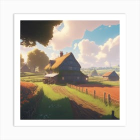 House In The Countryside 1 Art Print