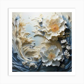 Flowers In The Water Art Print