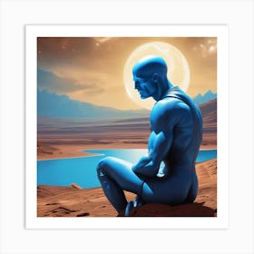 Dr. Manhattan In Space Art Print