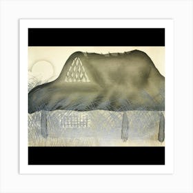 Thatched Hut Art Print