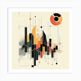 A Stock Market Graph Minimal Illustration 1718663826 1 Art Print