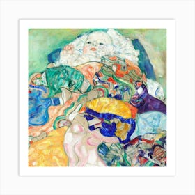 Eugene Klimt - Sleeping Baby Art Print