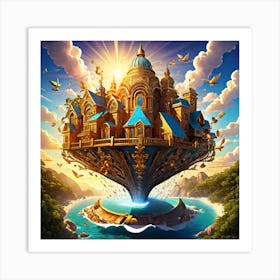 Castle In The Sky Art Print