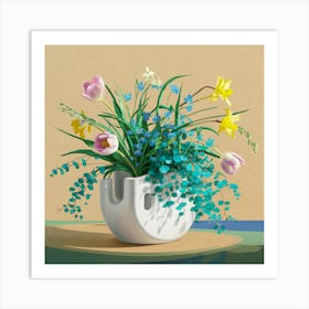 Flowers In A Vase 31 Art Print