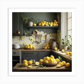 Default Lemons Kitchen Art Print 1 Art Print