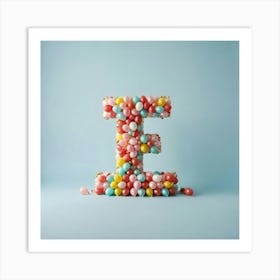 Balloon Letter E 2 Art Print