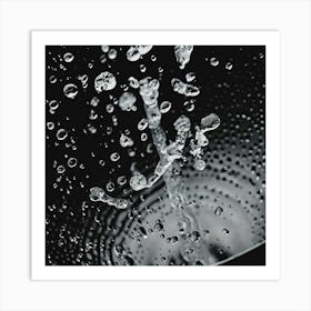 Water Splashing Art Print