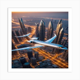 Dubai Skyline Art Print