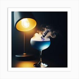 Cocktail With Lavender Art Print