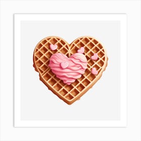 Heart Waffle 2 Art Print