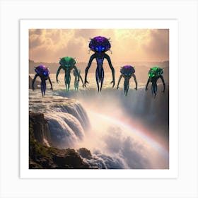 Aliens In The Sky Art Print