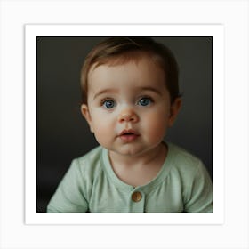 Portrait Of A Baby Art Print