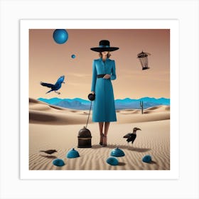 Blue Bird Art Print