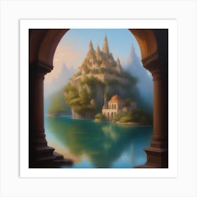 Castle On The Water Art Print