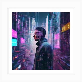 Futuristic Cityscape 194 Art Print