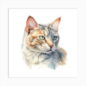 Selkirk Cat Portrait 1 Art Print