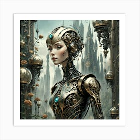 the cyborg dreams of fission chips Art Print