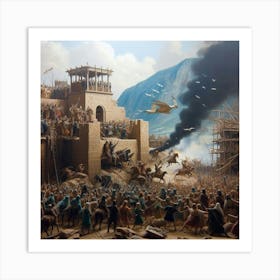 Battle Of Jericho Art Print