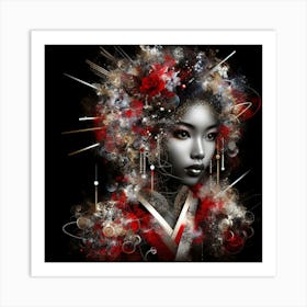 Geisha 5 Art Print