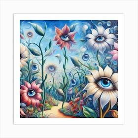 Eye Of The Flower Art Print