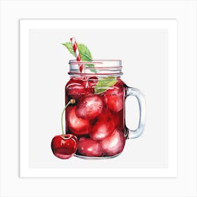 Cherry Margarita Art Print