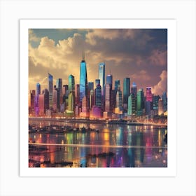 New York City Skyline 107 Art Print