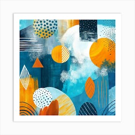 Abstract Painting 100 Art Print