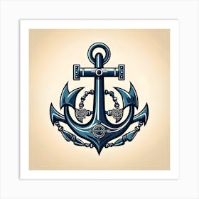 Anchor Vector Illustration Art Print