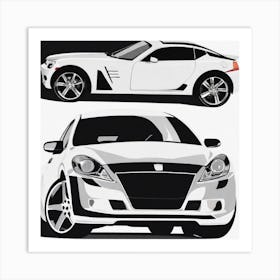 Two Sports Cars Art Print