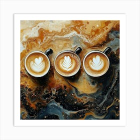 Coffee Latte Art Art Print