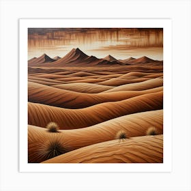 Desert Landscape 5 Art Print