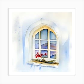 Watercolor Window Art Print