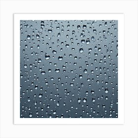 Rain Drops On A Window 2 Art Print