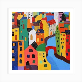 Abstract Travel Collection Amsterdam Netherlands 6 Art Print