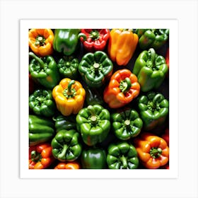 Colorful Peppers 13 Art Print