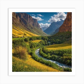 Azerbaijan Valley Art Print