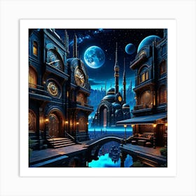 Futuristic City 10 Art Print