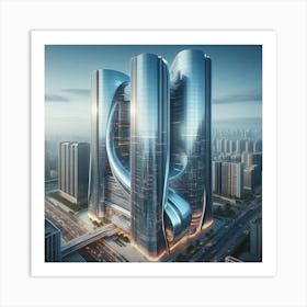 Futuristic Skyscraper 2 Art Print