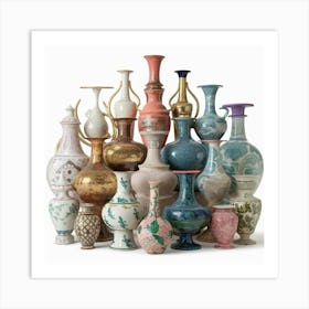 Chinese Vases 1 Art Print