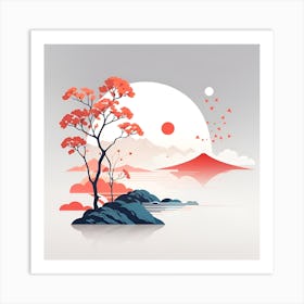 Japanese Landscape Art Print