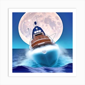 Moonlight Cruise 61 Art Print