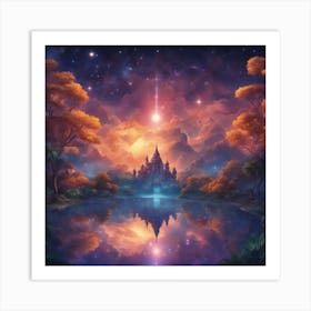 The Stars Twinkle Above You As You Journey Through The Mango Kingdom S Enchanting Night Skies, Ultra Art Print