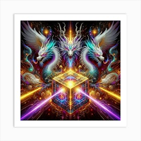 Dragon Cube 1 Art Print