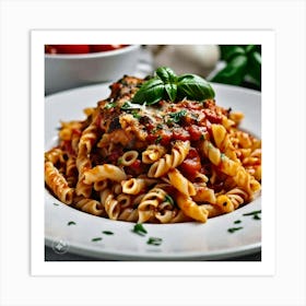 Plate Of Pasta Art Print