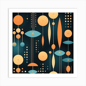 Abstract Background Vector Art Print