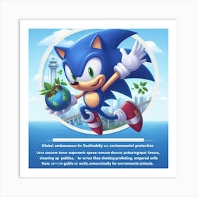 Sonic The Hedgehog 9 Art Print