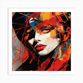 Abstract Portrait Of A Woman 11 Art Print