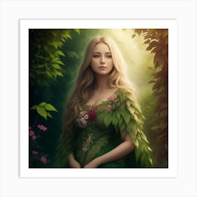 Mother Nature Guardian of the Garden Art Print