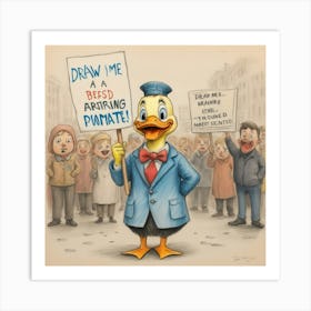 Duck Me A Fucking Protest Art Print