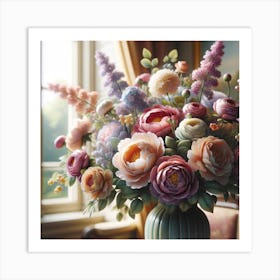 Flowers In A Vase 6 Art Print